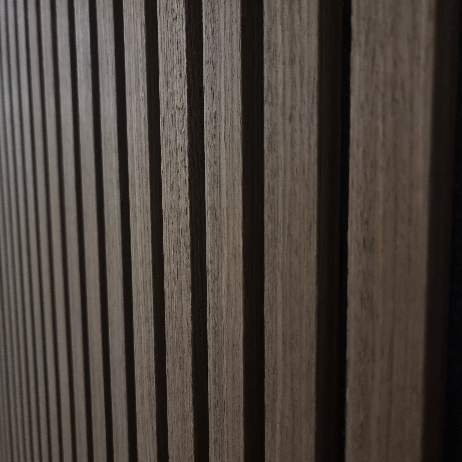 Deluxe Acoustic Slatted Wall Panels 240 x 60cm - Walnut