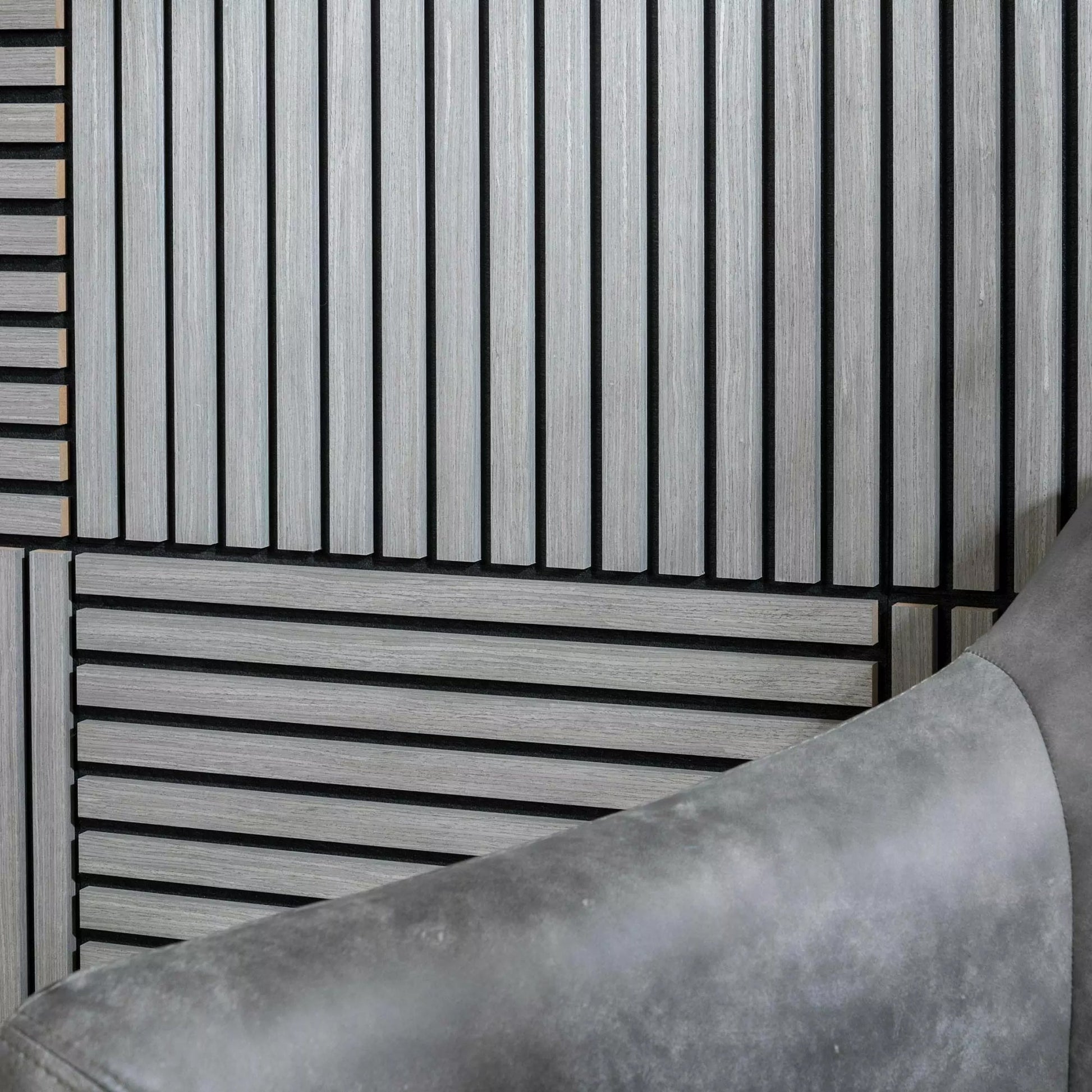 Acoustic Square Wall Panels 60 x 60cm (SET of 4) - Ash Grey