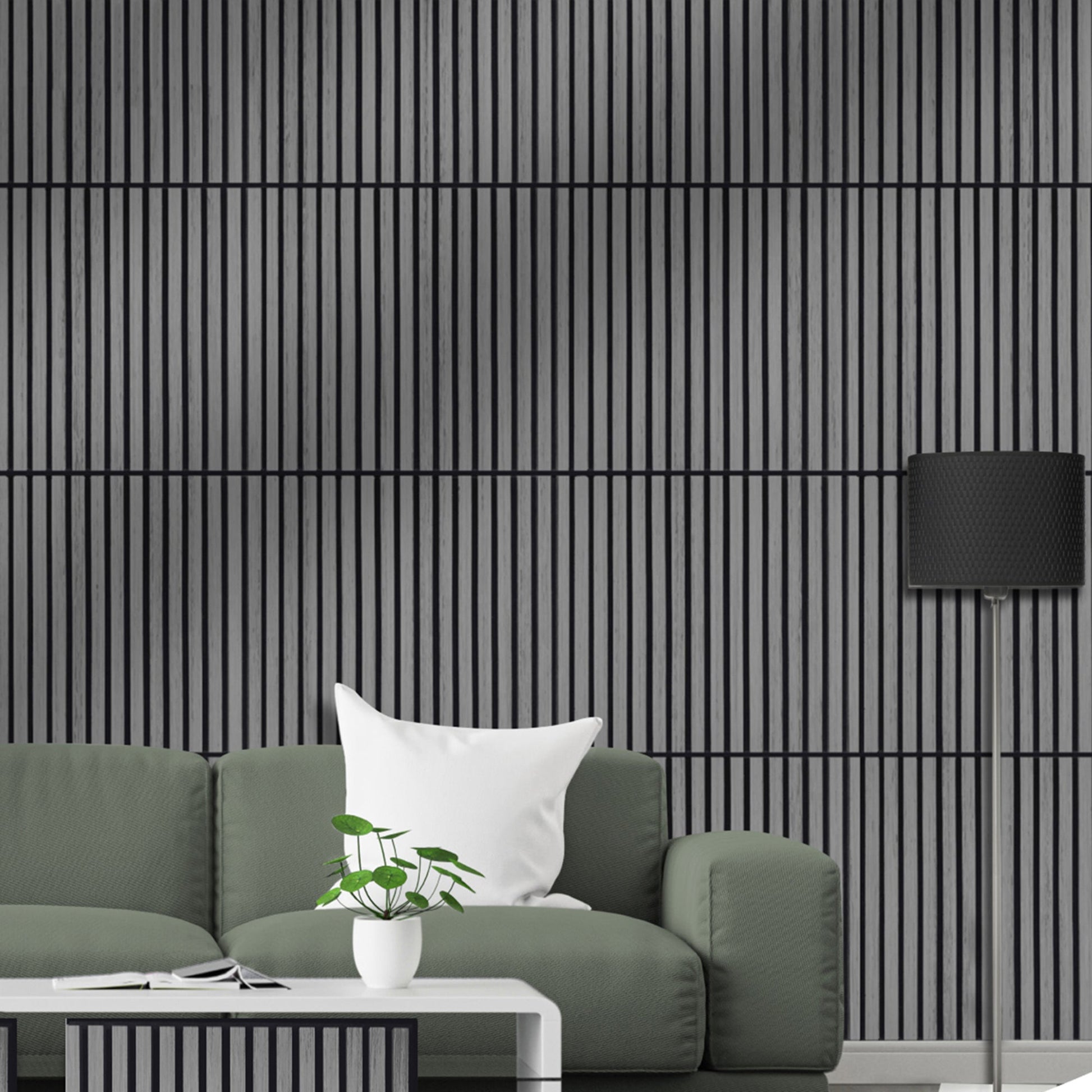 Acoustic Square Wall Panels 60 x 60cm (SET of 4) - Ash Grey
