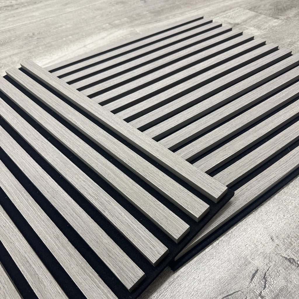 Acoustic Square Wall Panels 60 x 60cm (SET of 4) - Ash Grey