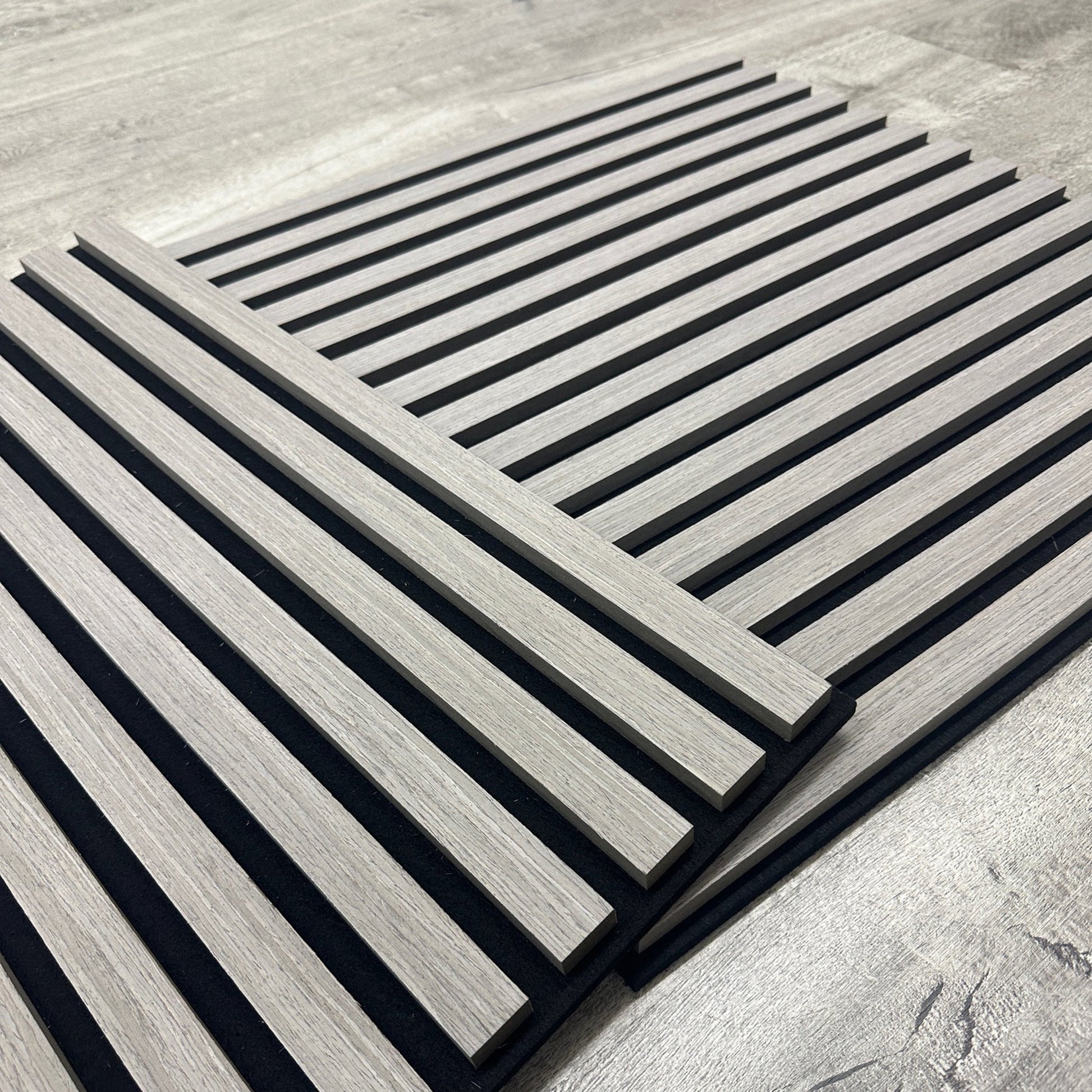 Acoustic Square Wall Panels 60 x 60cm (SET of 4) - Ash Grey
