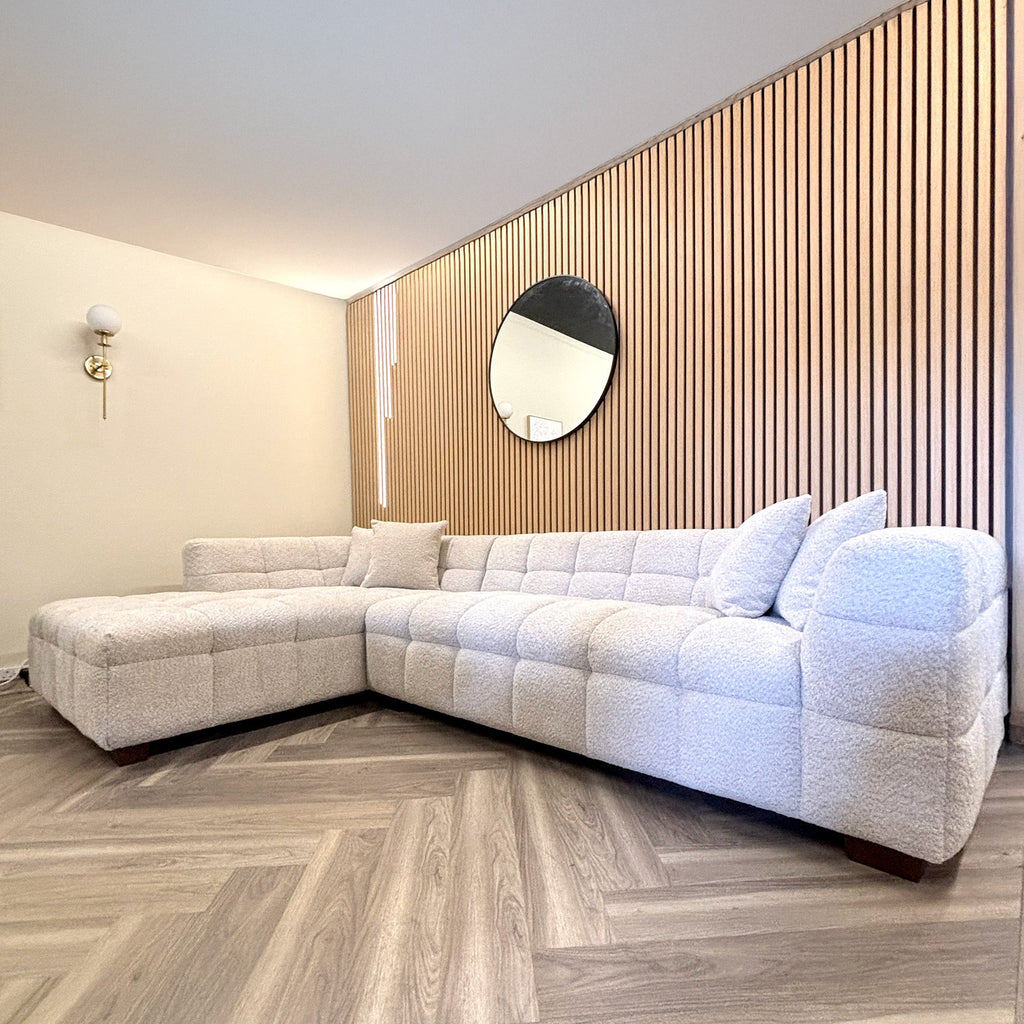 Deluxe Acoustic Slatted Wall Panels 240 x 60cm - Light Oak