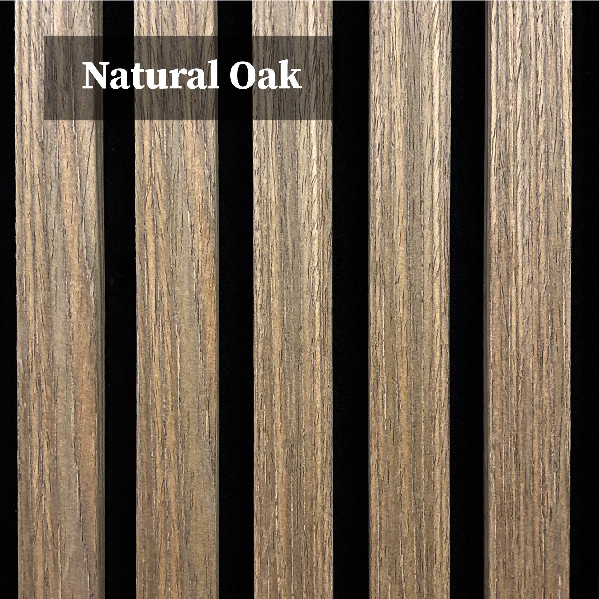 Acoustic Square Wall Panels 60 x 60cm (SET of 4) - Natural Oak