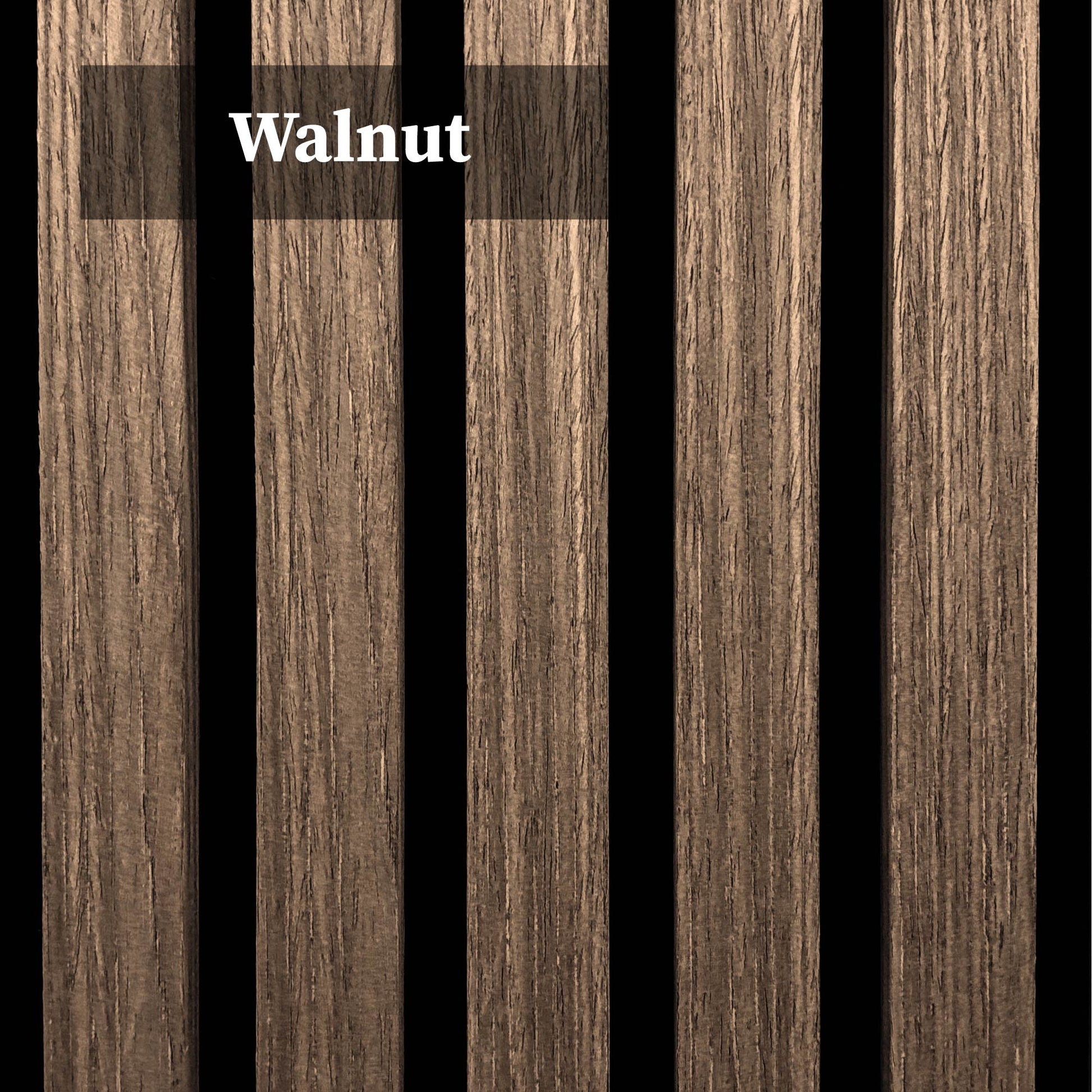 Acoustic Square Wall Panels 60 x 60cm (SET of 4) - Walnut