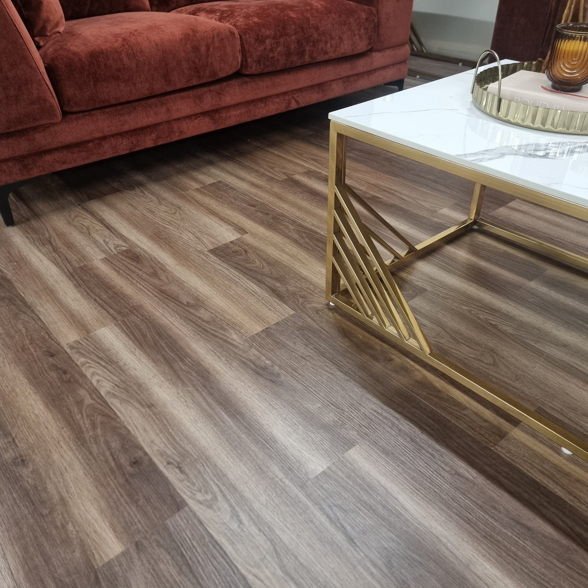 Self Adhesive Vinyl Flooring Tiles - Wood Effect Dark Oak | 36pcs (5m² area)
