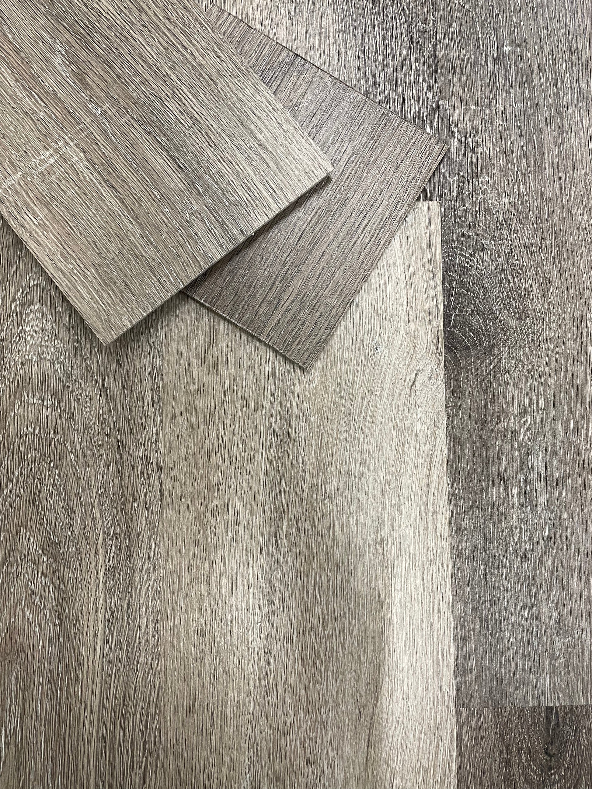Self Adhesive Vinyl Flooring Tiles - Wood Effect Silver Grey Mix | 36pcs (5m² area)