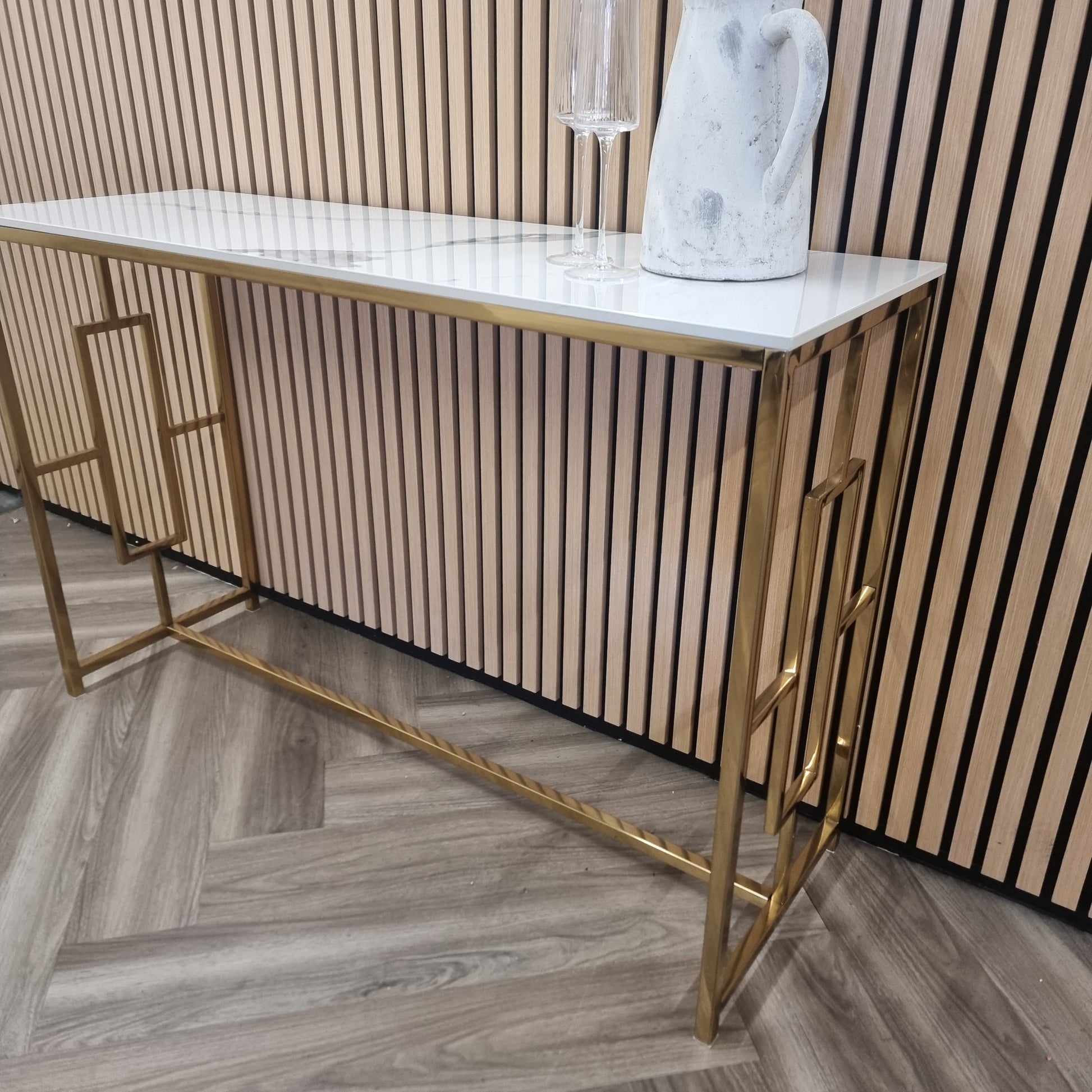 Nori Gold Console Table