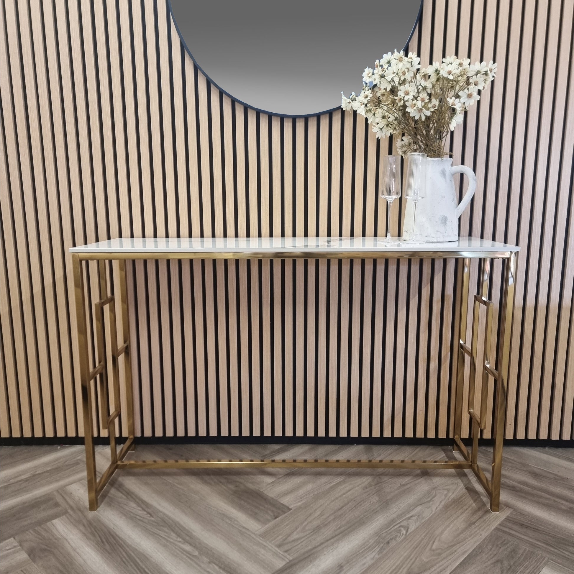 Nori Gold Console Table