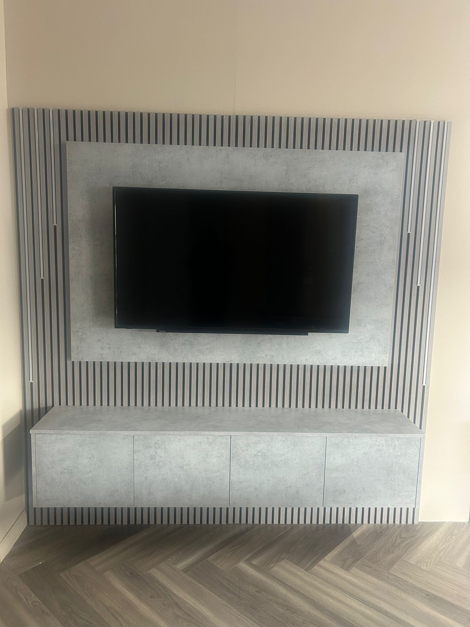 Silver Media Wall Package