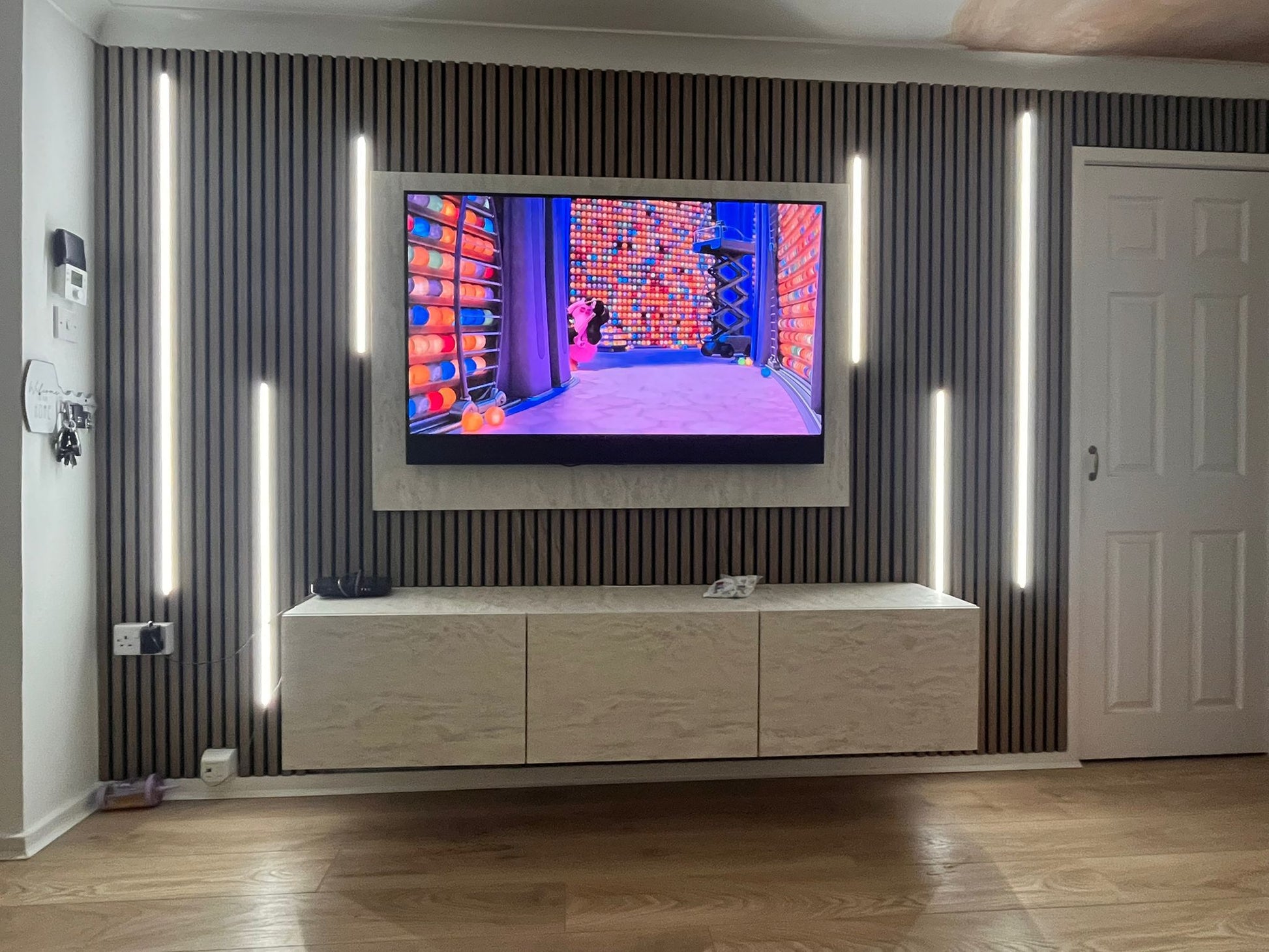Silver Media Wall Package