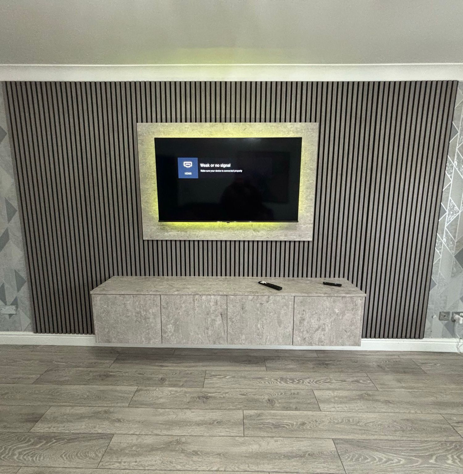 Silver Media Wall Package