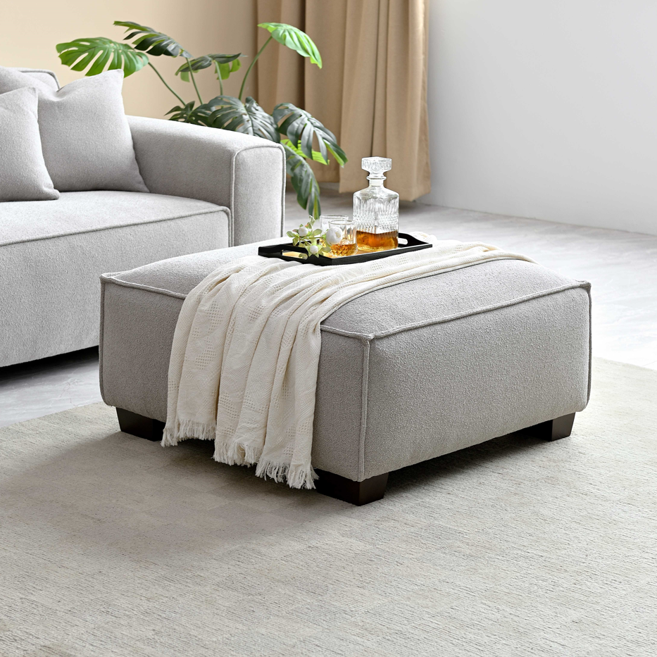 Dakota 4 seater sofa with Chaise in Pebble Boucle