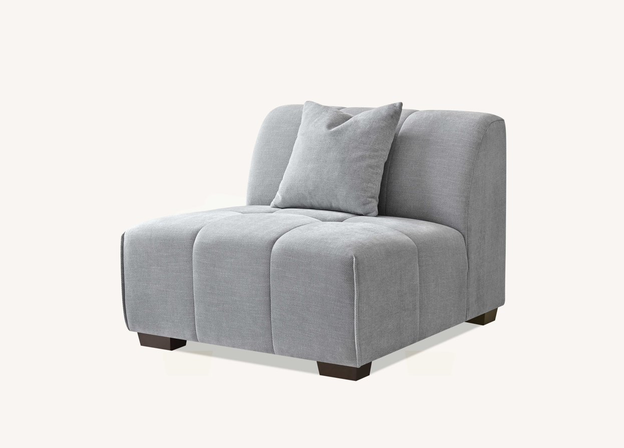 Leonard Right Hand Corner Sofa Group in Cloudy Grey Boucle