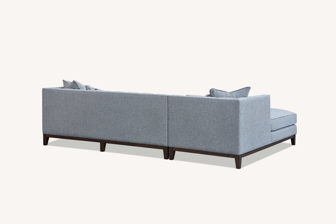 Cooper Left Hand Corner Sofa Group in Dolphin Boucle