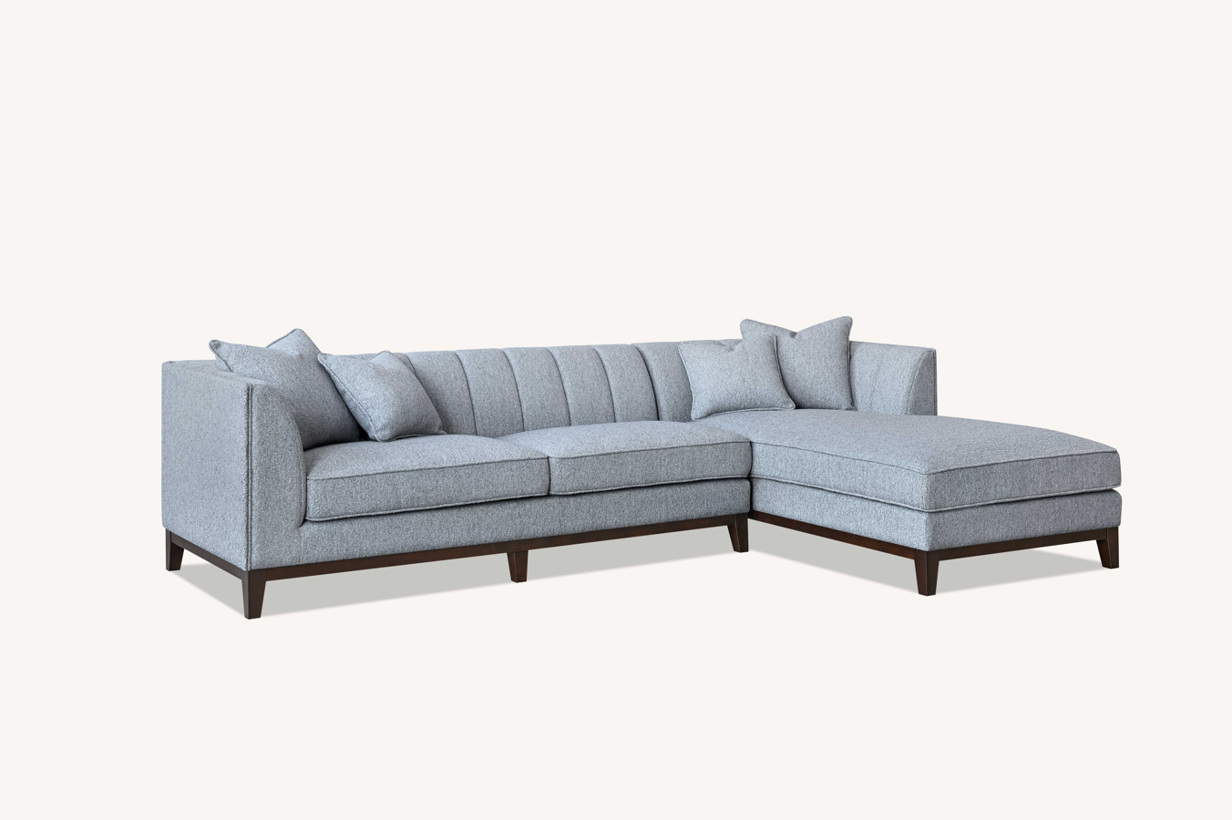 Cooper Right Hand Corner Sofa Group in Dolphin Boucle