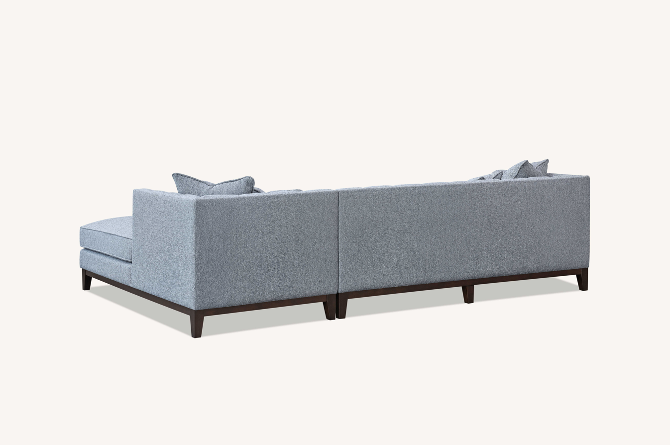 Cooper Right Hand Corner Sofa Group in Dolphin Boucle