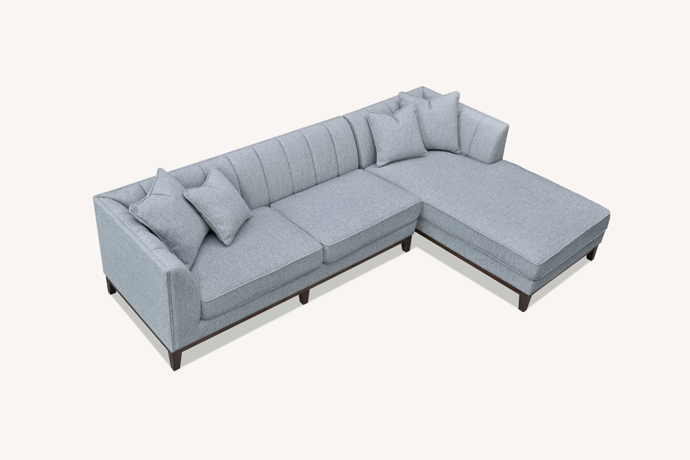 Cooper Right Hand Corner Sofa Group in Dolphin Boucle