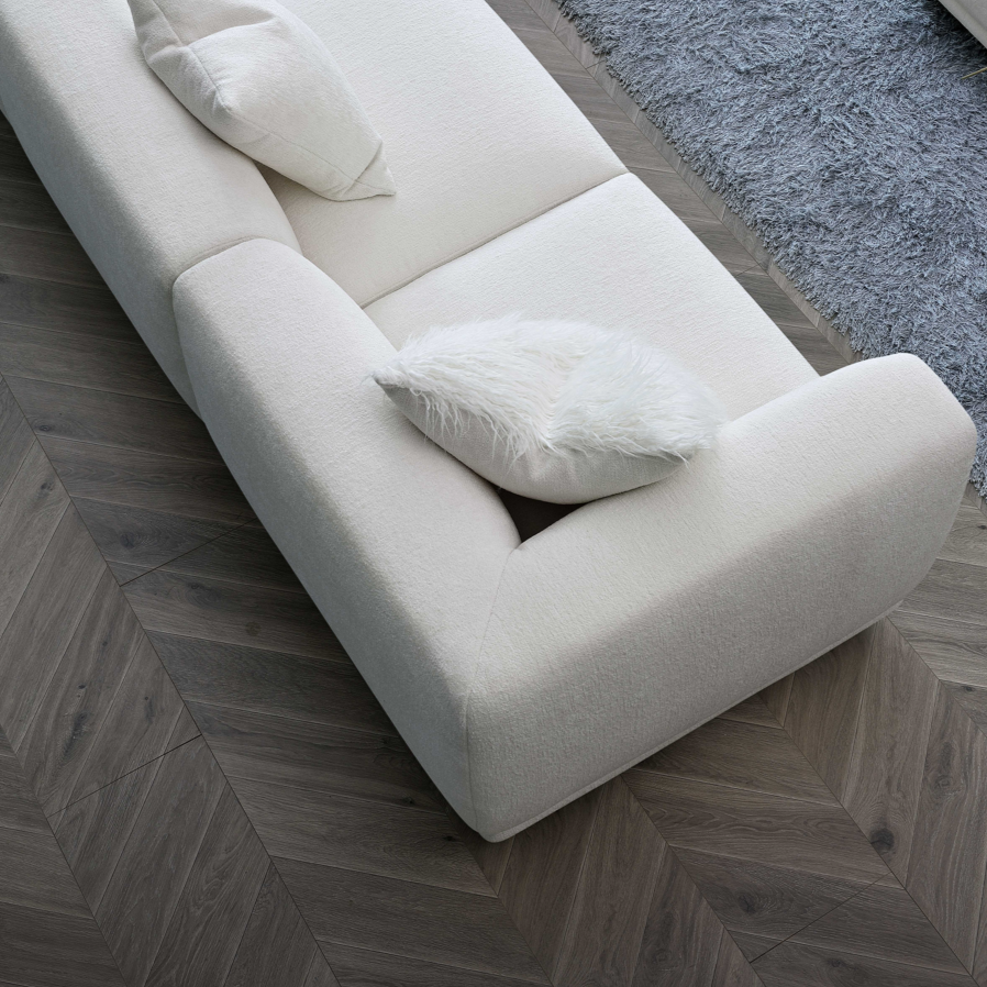 Lottie Modular Corner Sofa Group in Polar Boucle