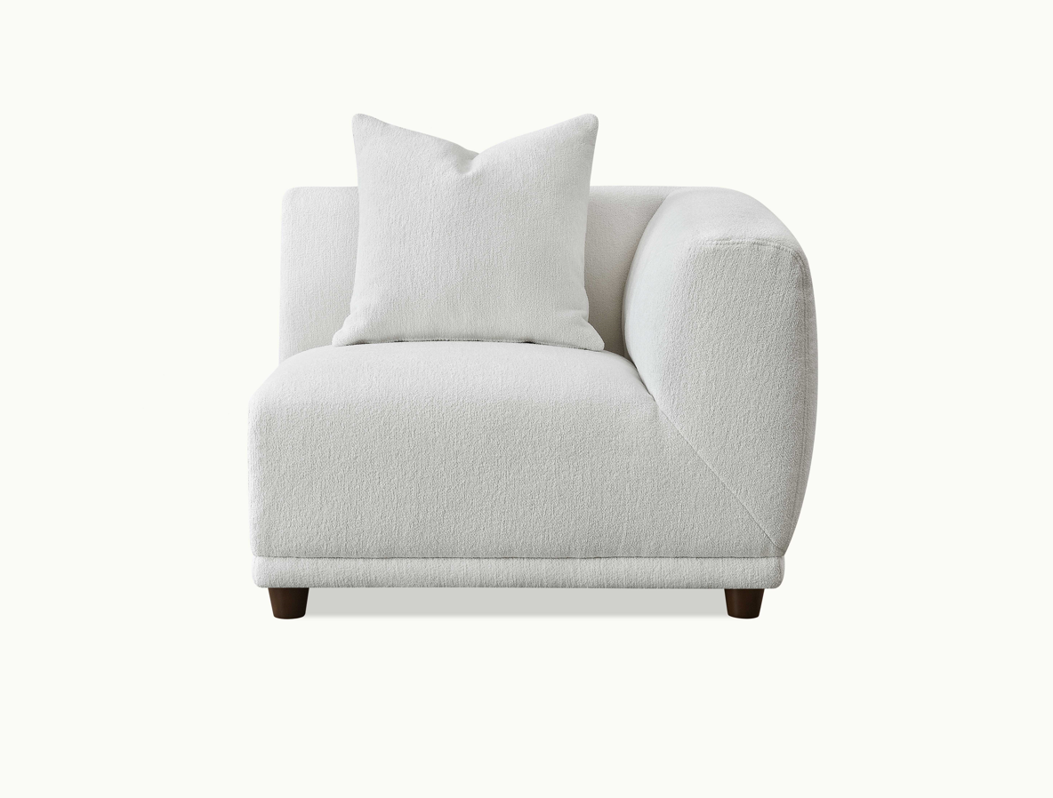 Lottie Modular Corner Sofa Group in Polar Boucle