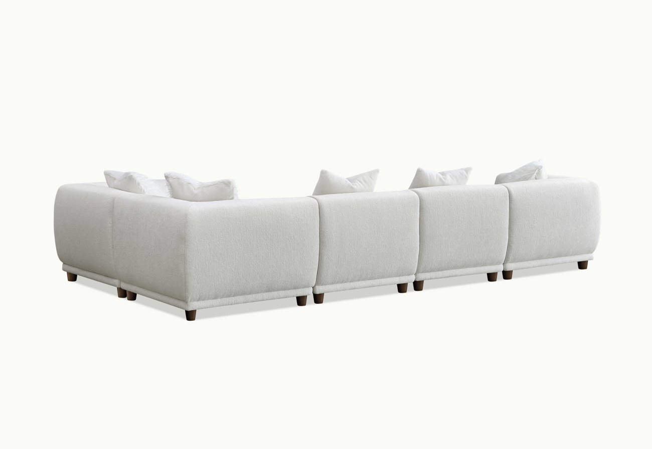 Lottie Modular Corner Sofa Group in Polar Boucle