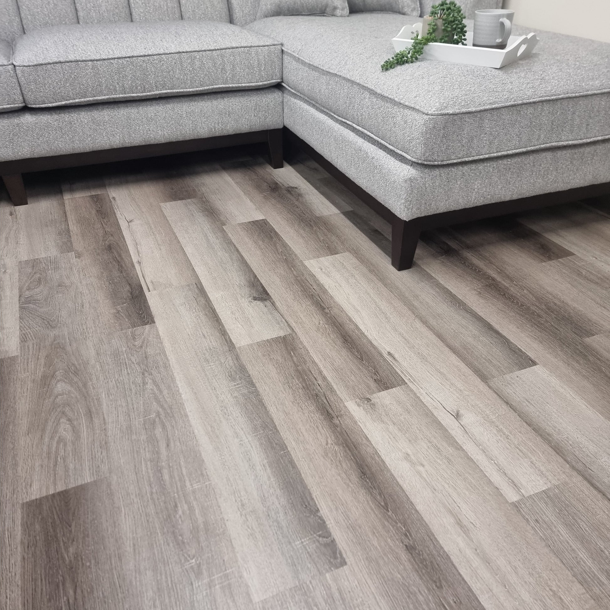 Self Adhesive Vinyl Flooring Tiles - Wood Effect Silver Grey Mix | 36pcs (5m² area)