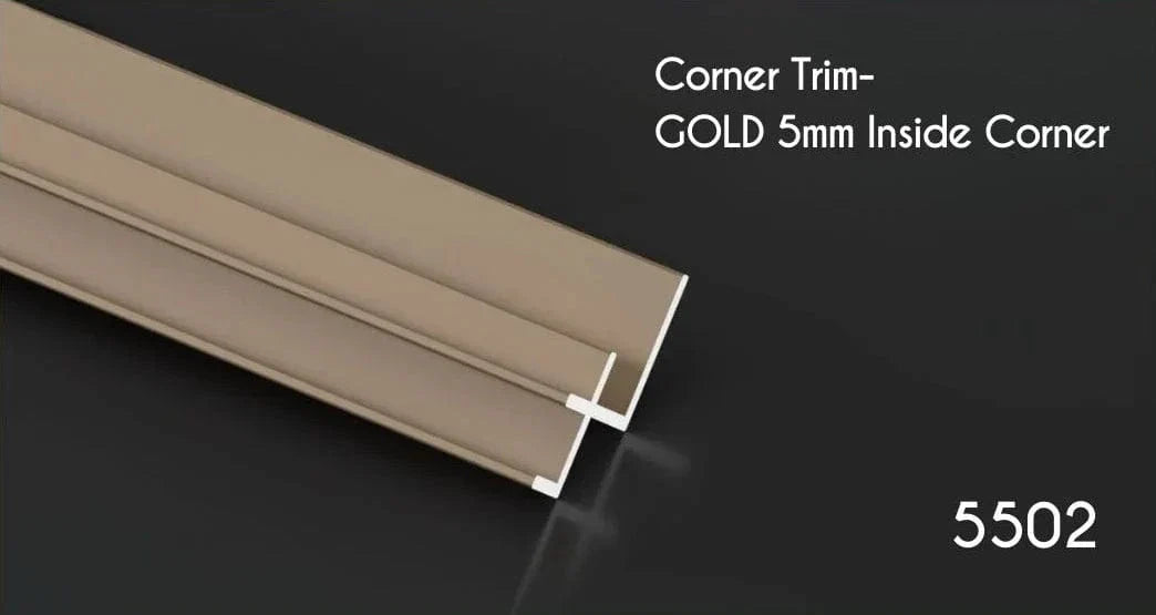 Inside Corner X Trim - 5mm Profile