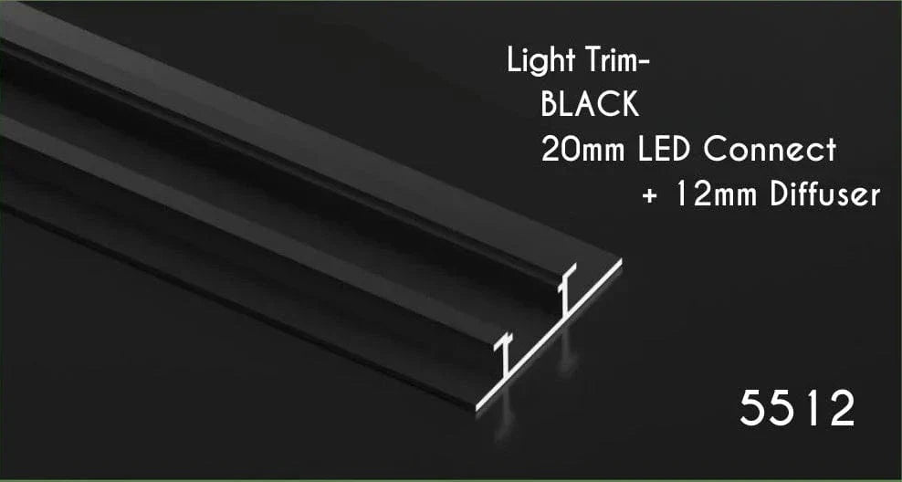LED Light Trim - 20mm Connect & 12mm Diffuser