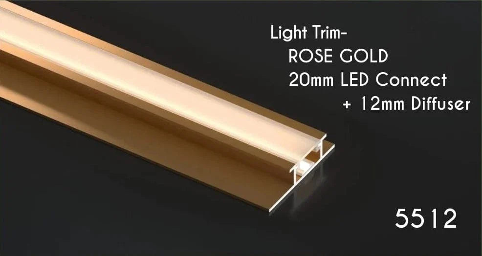 LED Light Trim - 20mm Connect & 12mm Diffuser