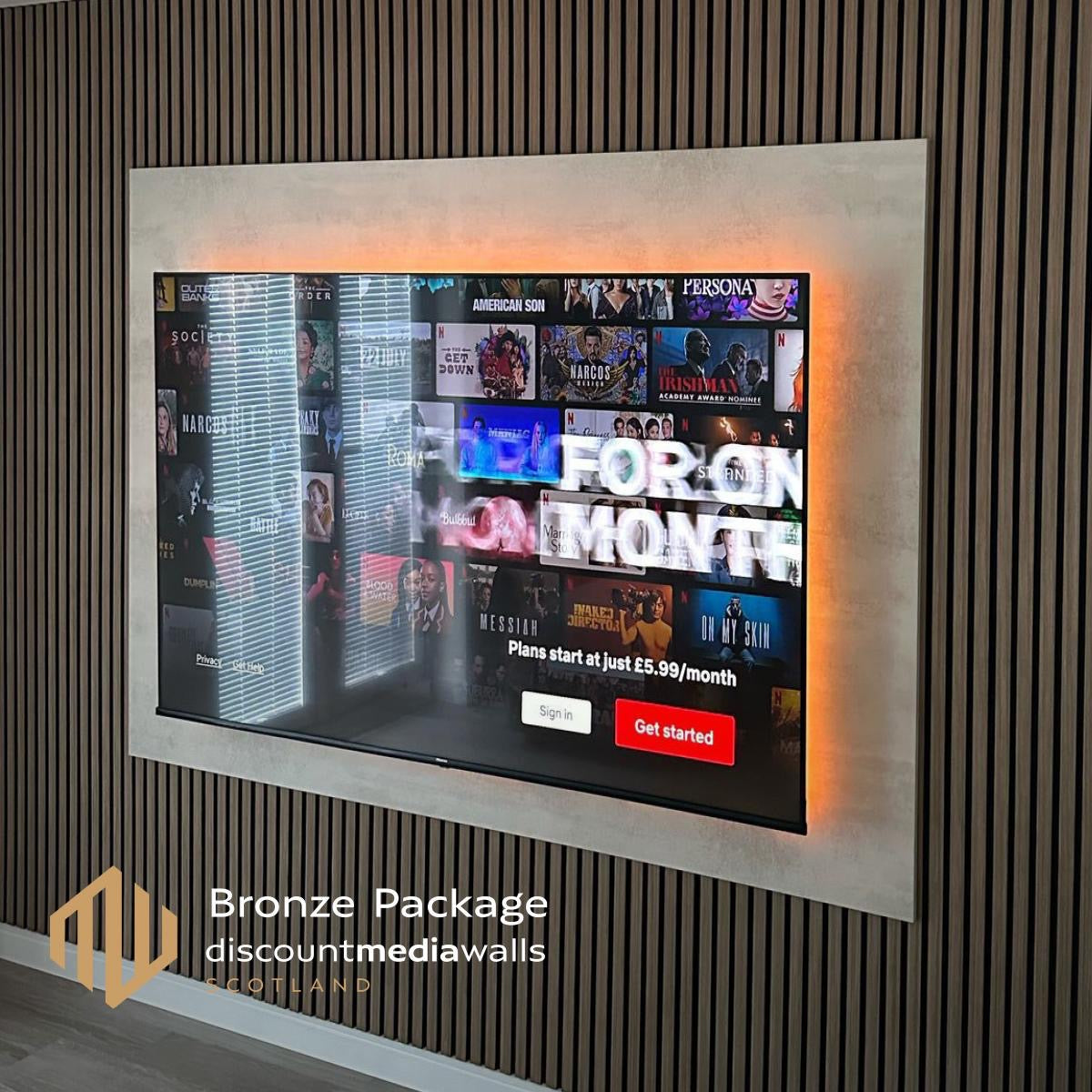 Bronze Media Wall Package