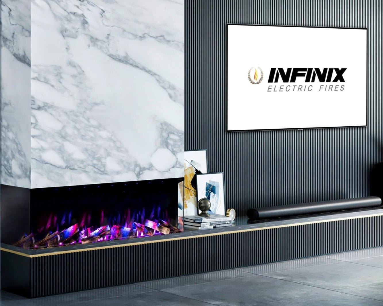 Infinix Panoramic 1000 HD Built-In Electric Fire