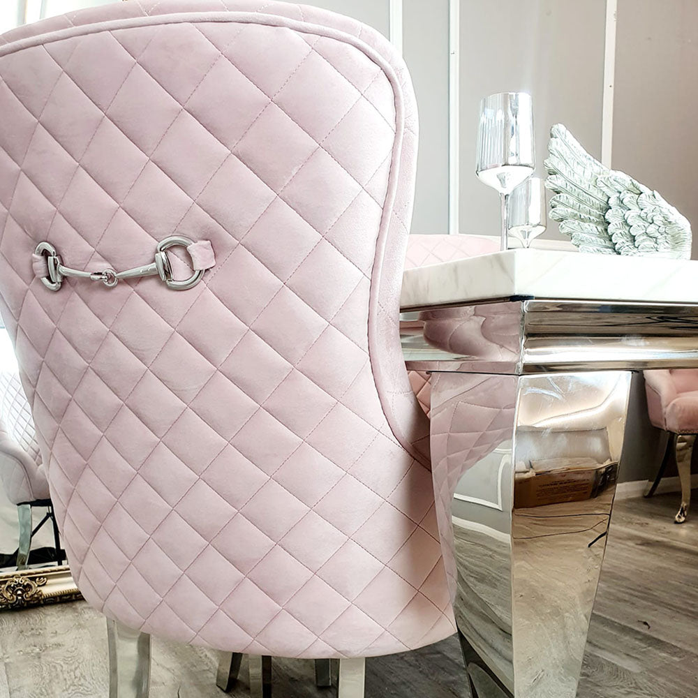 4 x Kate Dining Chairs in Pink