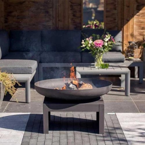 Kotka Industrial Dark Firepit - 80 cm