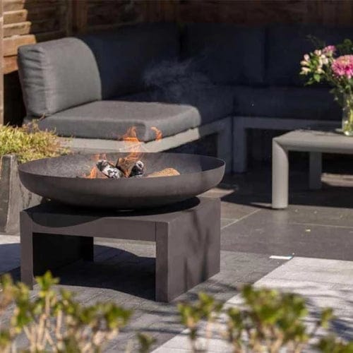 Kotka Industrial Dark Firepit - 80 cm