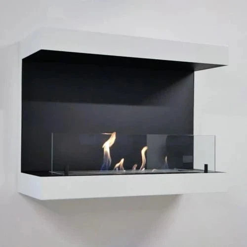 Dakota White 3-sided Wall Biofireplace - 80cm