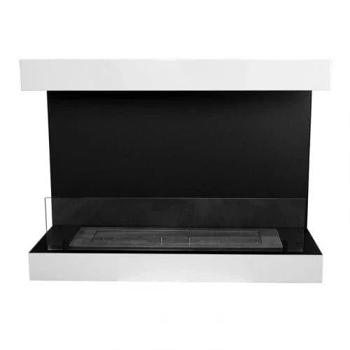 Dakota White 3-sided Wall Biofireplace - 80cm