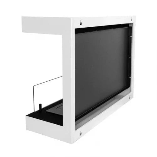 Dakota White 3-sided Wall Biofireplace - 80cm