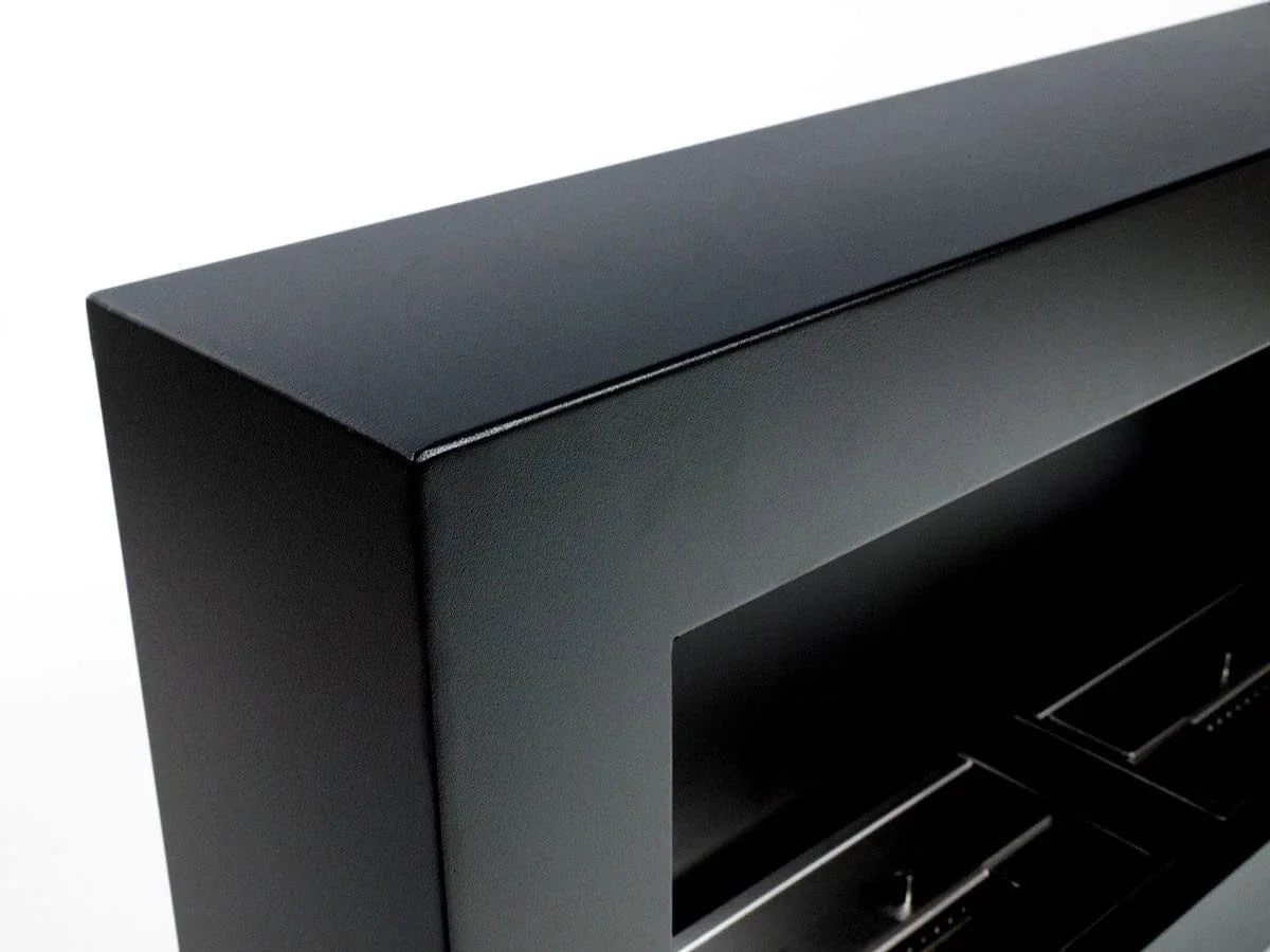 Large Wall Mounted Biofireplace - Black