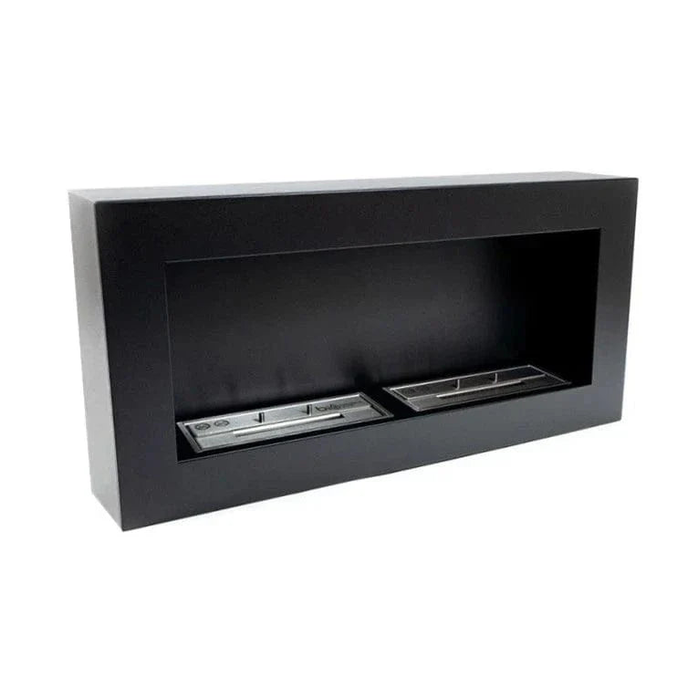 Large Wall Mounted Biofireplace - Black