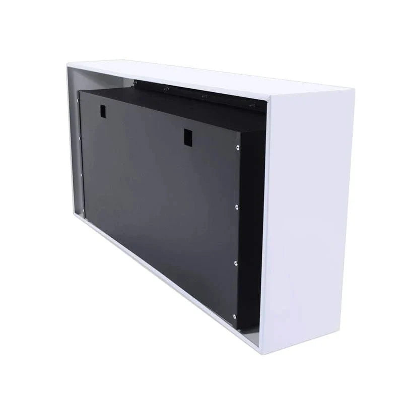Large Wall Mounted Biofireplace - White