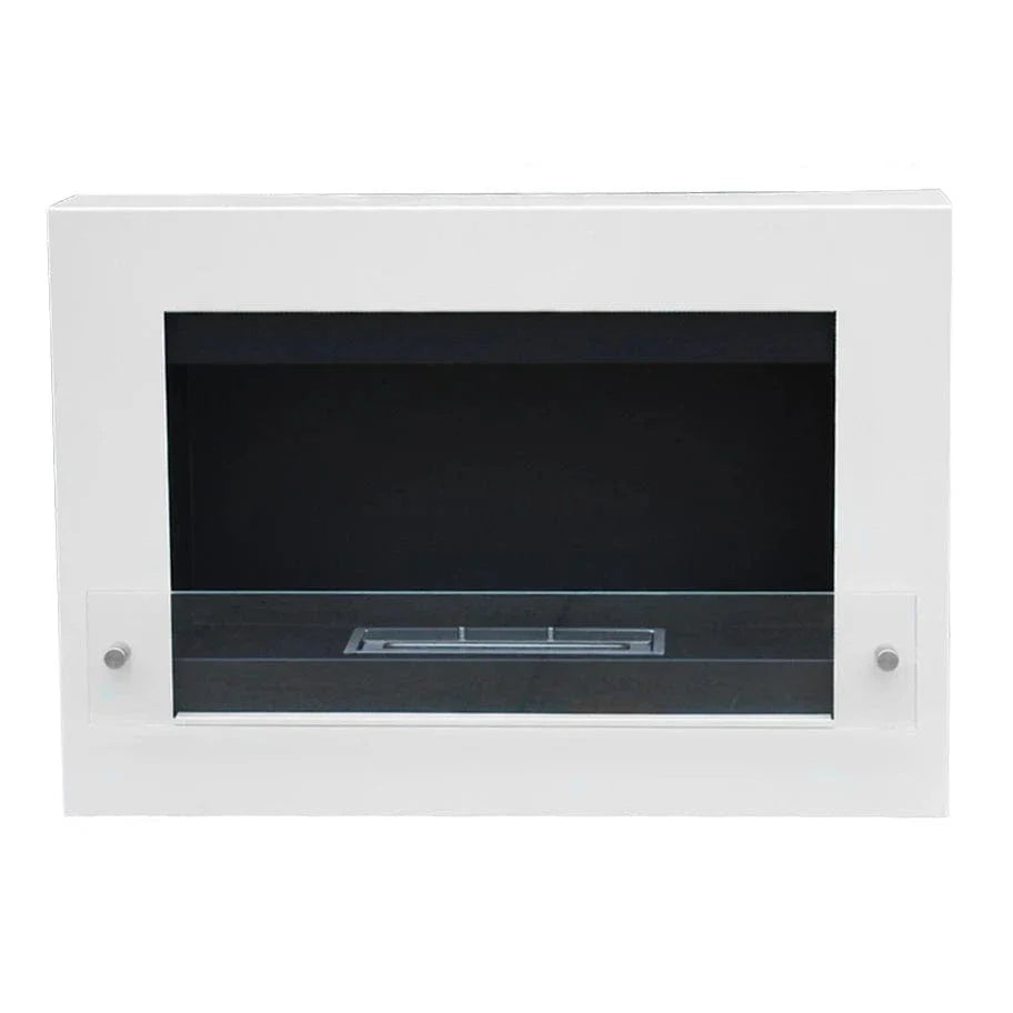 Nebraska Wall Mounted Biofireplace - White
