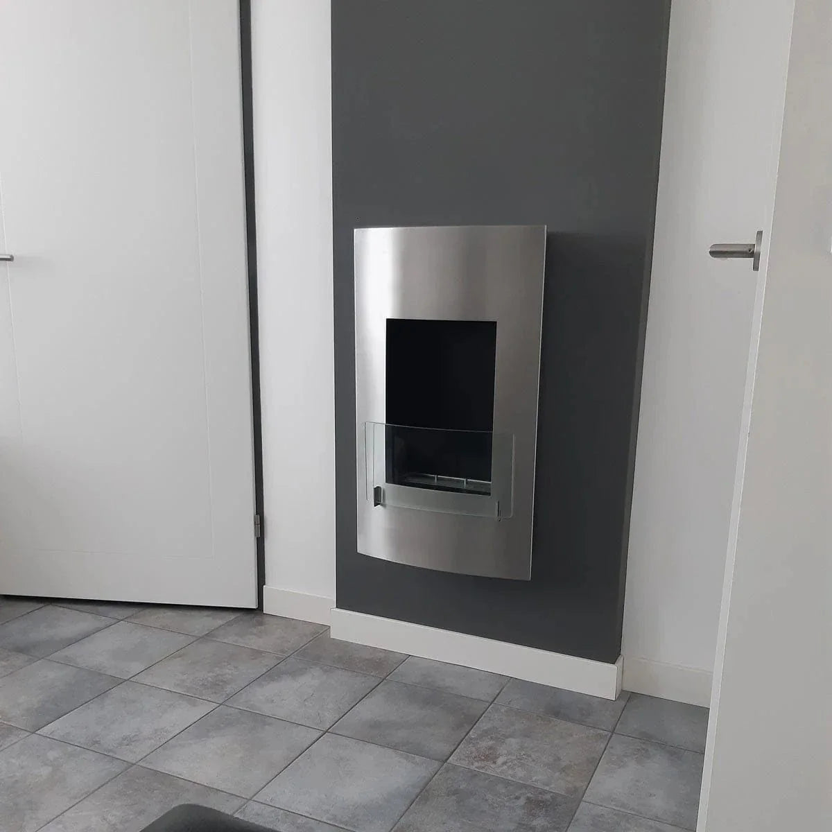 Vertical Bioethanol Wall Mounted Fireplace