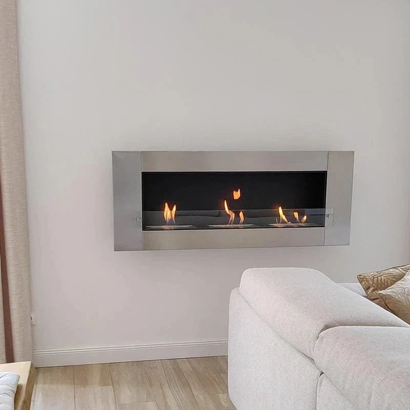 XL Wall Mounted Biofireplace - Stainless Steel